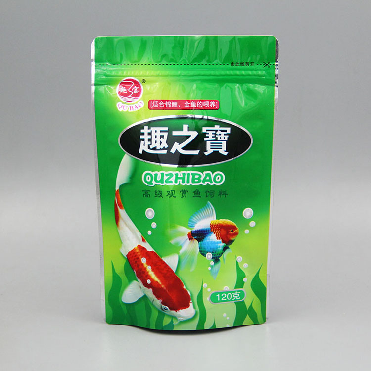 鱼饲料自立自封袋